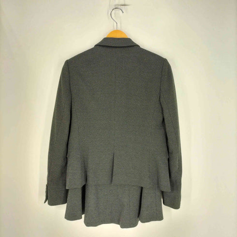 ポールスミスブラックレーベル Paul Smith BLACK LABEL ドット柄 2Bテーラードジャケット スカートセットアップ レディース 42/42