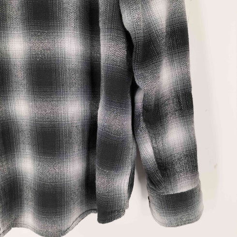 ジョージ GEORGE REGULAR STANDARD オンブレチェックネルシャツ メンズ import:XL