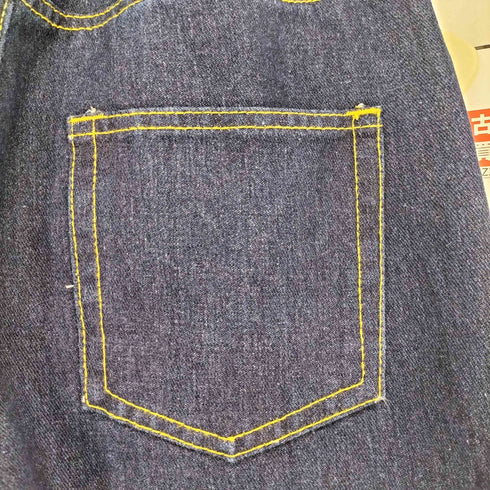 ジュノア JUNOAH 花柄刺繍切り替えワイドデニムパンツ レディース M