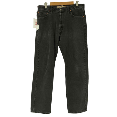 リーバイス Levis 00S 505 REGULAR FIT ブラックデニムパンツ 後染め メンズ 36/32