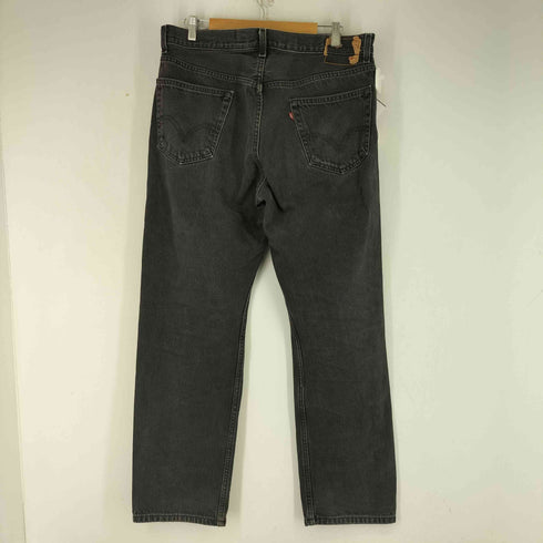 リーバイス Levis 00S 505 REGULAR FIT ブラックデニムパンツ 後染め メンズ 36/32