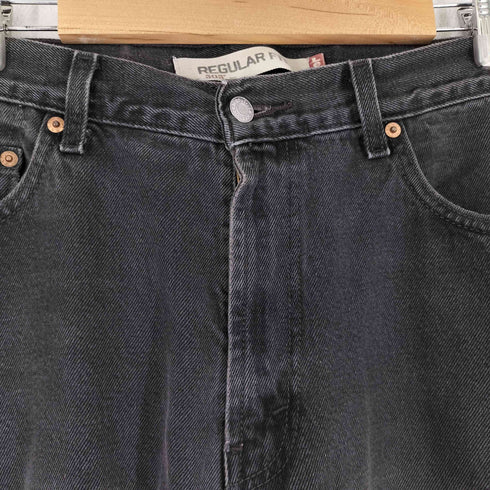 リーバイス Levis 00S 505 REGULAR FIT ブラックデニムパンツ 後染め メンズ 36/32