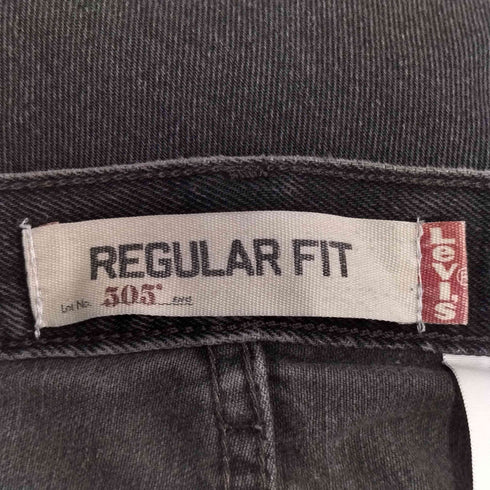 リーバイス Levis 00S 505 REGULAR FIT ブラックデニムパンツ 後染め メンズ 36/32