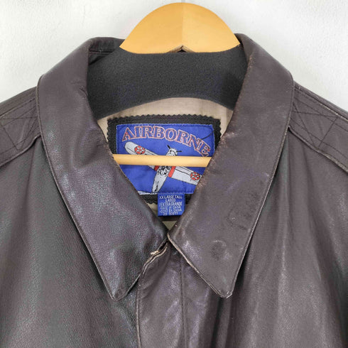 AIRBORNE 90S A-2 レザージャケット メンズ import:XXL TALL