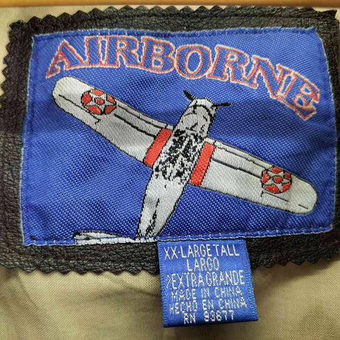 AIRBORNE 90S A-2 レザージャケット メンズ import:XXL TALL