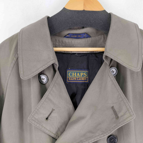チャップスラルフローレン CHAPS RALPH LAUREN 80-90S ダブルブレスト トレンチコート メンズ 44R