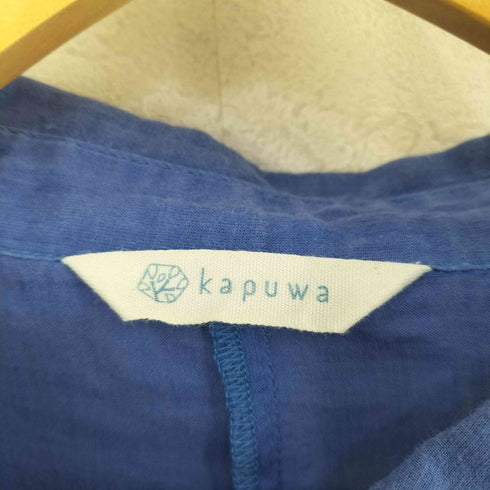 kapuwa コットン半袖シャツワンピース レディース FREE