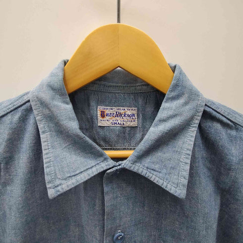 バズリクソンズ BUZZ RICKSONS BLUE CHAMBRAY WORK SHIRT ブルー シャンブレー ワーク シャツ メンズ JPN:S