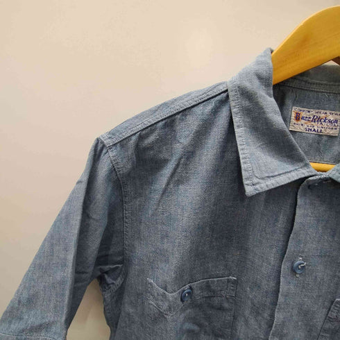 バズリクソンズ BUZZ RICKSONS BLUE CHAMBRAY WORK SHIRT ブルー シャンブレー ワーク シャツ メンズ JPN:S