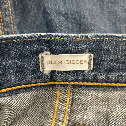 ウエアハウス WAREHOUSE DUCK DIGGER 鹿革パッチ GRIPPER ZIPPER デニム ショート パンツ ショーツ メンズ 32