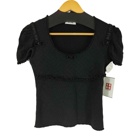 モスキーノ MOSCHINO S/S リボンデザイン ニット レディース