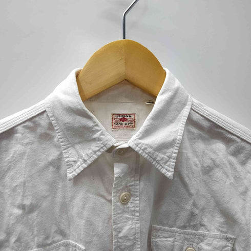シュガーケーン SUGAR CANE WHITE CHAMBRAY WORK SHIRT LONG SLEEVE ホワイト シャンブレー ワーク シャツ メンズ JPN:S