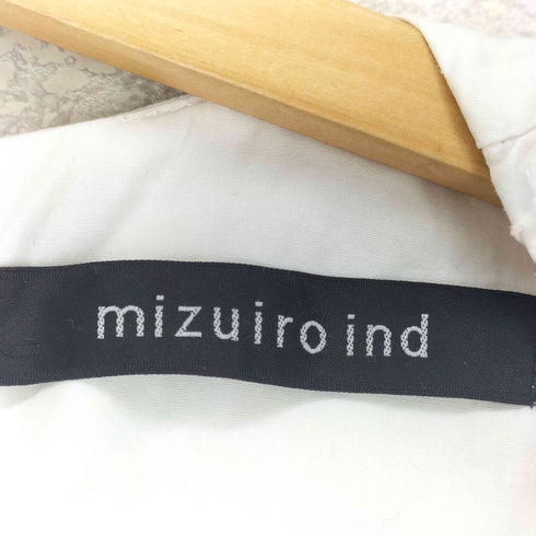 ミズイロインド mizuiro ind フリルデザインノースリーブブラウス レディース