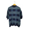 ラディアル RADIALL LO-LO CREW NECK SWEATER S/S ネイビー チェック柄半袖ニット メンズ L
