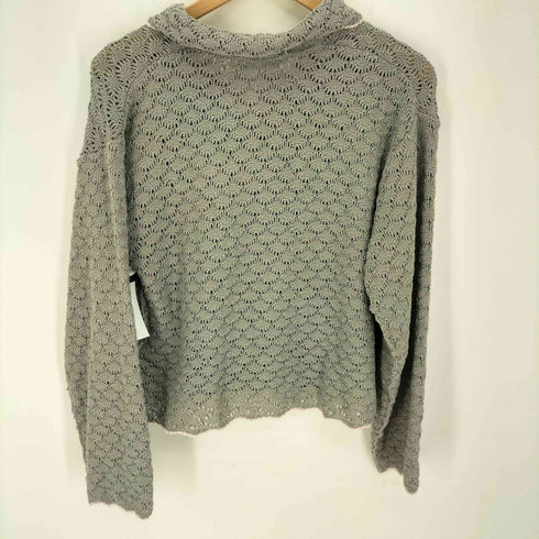ミルクフェド MILKFED. 26SS OPEN COLLAR CONTRAST TRIM KNIT CARDIGAN レディース ONE SIZE