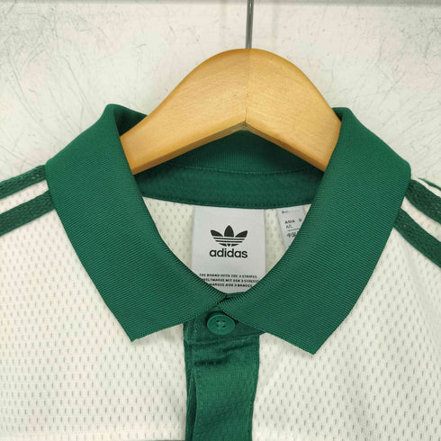 アディダスオリジナルス adidas Originals 80s プレミアム スリーストライプス アーカイブ モックメッシュ ポロシャツ メンズ JPN:XL