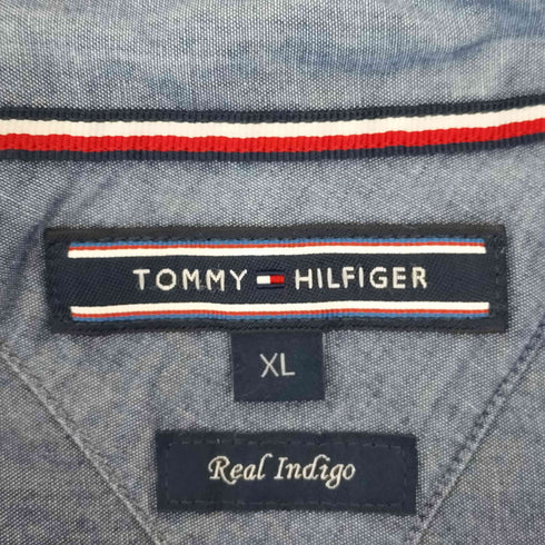 トミーヒルフィガー TOMMY HILFIGER REAL INDIGO ボタンダウンシャツ メンズ import:XL