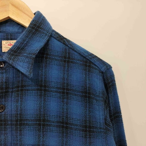 シュガーケーン SUGAR CANE TWILL CHECK WORK SHIRT ツイルチェック 長袖ワークシャツ メンズ import:S