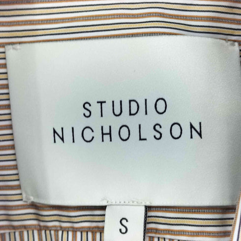 スタジオニコルソン STUDIO NICHOLSON SAKURA ストライプシャツ メンズ S