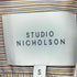 スタジオニコルソン STUDIO NICHOLSON SAKURA ストライプシャツ メンズ S