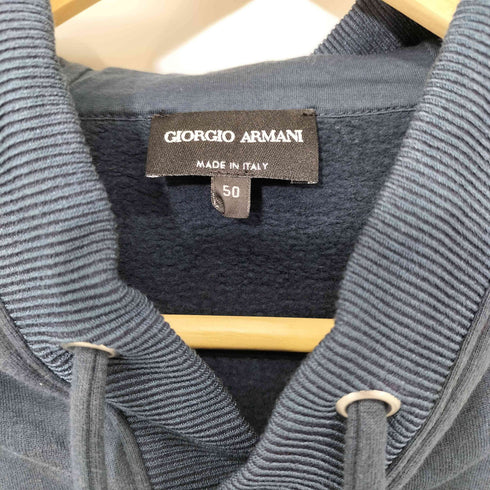 ジョルジオアルマーニ Giorgio Armani ロゴクロップドパーカー メンズ 50