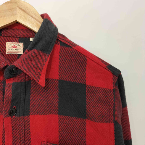 シュガーケーン SUGAR CANE TWILL CHECK L/S WORK SHIRT チェックワークシャツ メンズ import:S