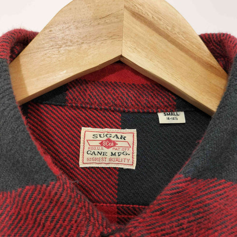 シュガーケーン SUGAR CANE TWILL CHECK L/S WORK SHIRT チェックワークシャツ メンズ import:S