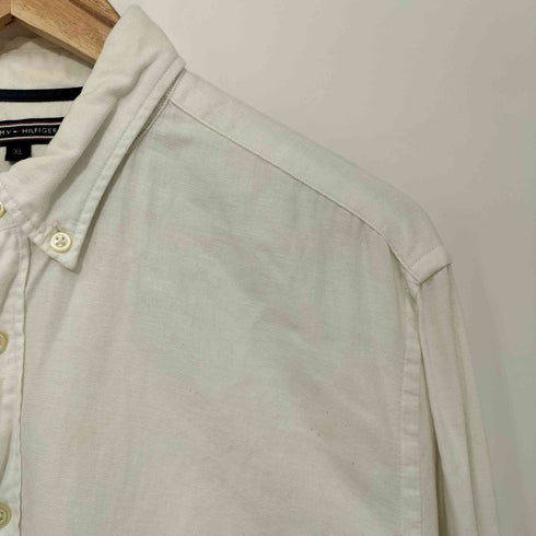 トミーヒルフィガー TOMMY HILFIGER COTTON LINEN リネン混ボタンダウンシャツ メンズ import:XL