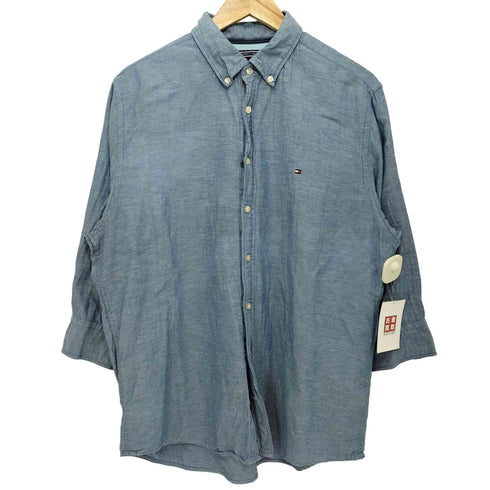 トミーヒルフィガー TOMMY HILFIGER ボタンダウンシャツ メンズ import:XL