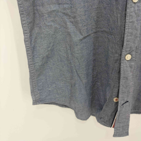 トミーヒルフィガー TOMMY HILFIGER SLIM FIT COUPE ETROITE 刺繍ボタンダウンシャツ 半袖 メンズ import:XL