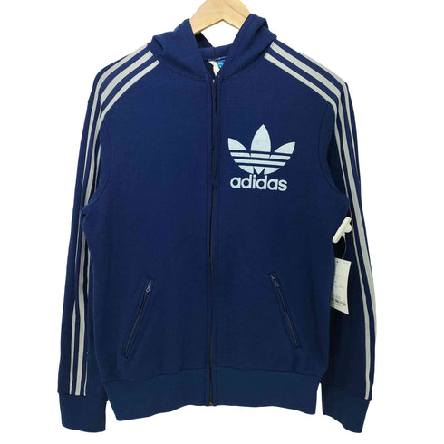 アディダス adidas 70s フランス製 ventex社 ロゴパーカー フーデッドトラックジャケット メンズ