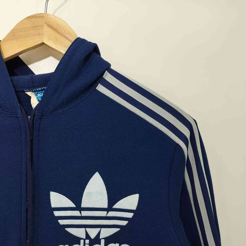 アディダス adidas 70s フランス製 ventex社 ロゴパーカー フーデッドトラックジャケット メンズ