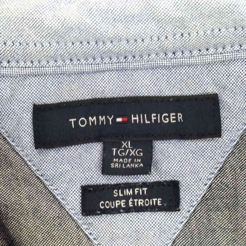 トミーヒルフィガー TOMMY HILFIGER SLIM FIT COUPE ETROITE ボタンダウンシャツ メンズ import:XL