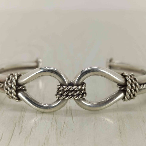 Steve Arviso STERLING SILVER ホースウィスパラーバングル メンズ