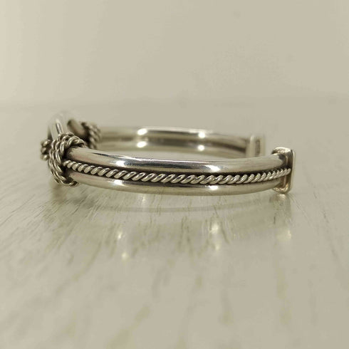 Steve Arviso STERLING SILVER ホースウィスパラーバングル メンズ