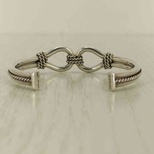 Steve Arviso STERLING SILVER ホースウィスパラーバングル メンズ