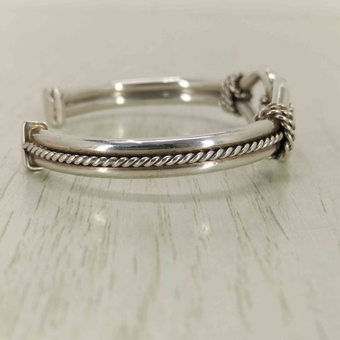 Steve Arviso STERLING SILVER ホースウィスパラーバングル メンズ