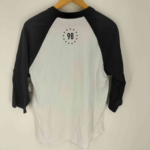 DIAMOND SUPPLY USA製 ロゴプリント ラグランスリーブ クルーネック 七分袖 Tシャツ メンズ import:L