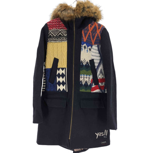 デシグアル Desigual ニット切替ジップアップコート レディース JPN:38