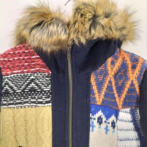 デシグアル Desigual ニット切替ジップアップコート レディース JPN:38