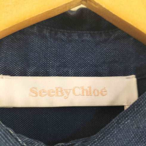 シーバイクロエ SEE BY CHLOE デニムスタッズシャツ レディース 34
