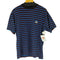 ザブラックアイパッチ THE BLACK EYE PATCH ロゴワッペン ボーダー S/S カットソー メンズ import:L
