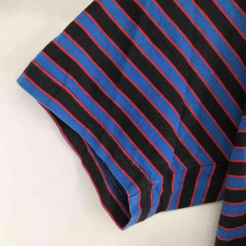 ザブラックアイパッチ THE BLACK EYE PATCH ロゴワッペン ボーダー S/S カットソー メンズ import:L