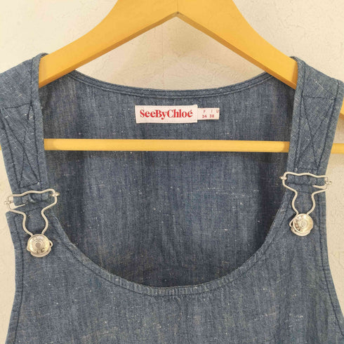 シーバイクロエ SEE BY CHLOE デニムジャンパースカート レディース 38