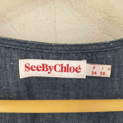 シーバイクロエ SEE BY CHLOE デニムジャンパースカート レディース 38