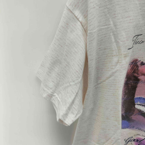CMS USA製 リボン グラフィックプリント ビッグ Tシャツ ワンピース レディース ONE SIZE