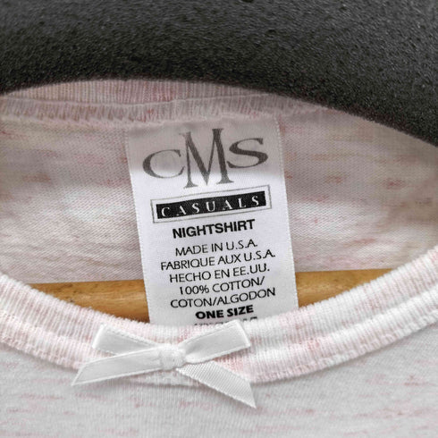 CMS USA製 リボン グラフィックプリント ビッグ Tシャツ ワンピース レディース ONE SIZE