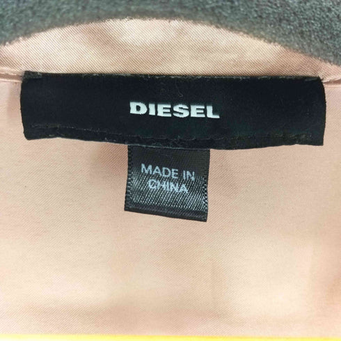 ディーゼル DIESEL 両面刺繍S/Sサテンオープンカラーシャツ レディース M