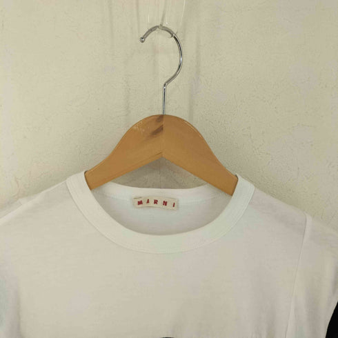 マルニ MARNI 22SS ロゴプリント バイカラー Tシャツ レディース 12