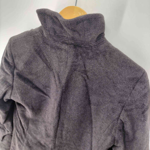 ケーティーキヨコタカセ K.T KIYOKO TAKASE スタンドカラー 比翼 アンゴラ混ウール ロングコート レディース JPN:M